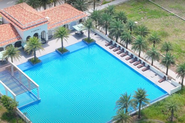 hồ bơi khu valencia aqua city