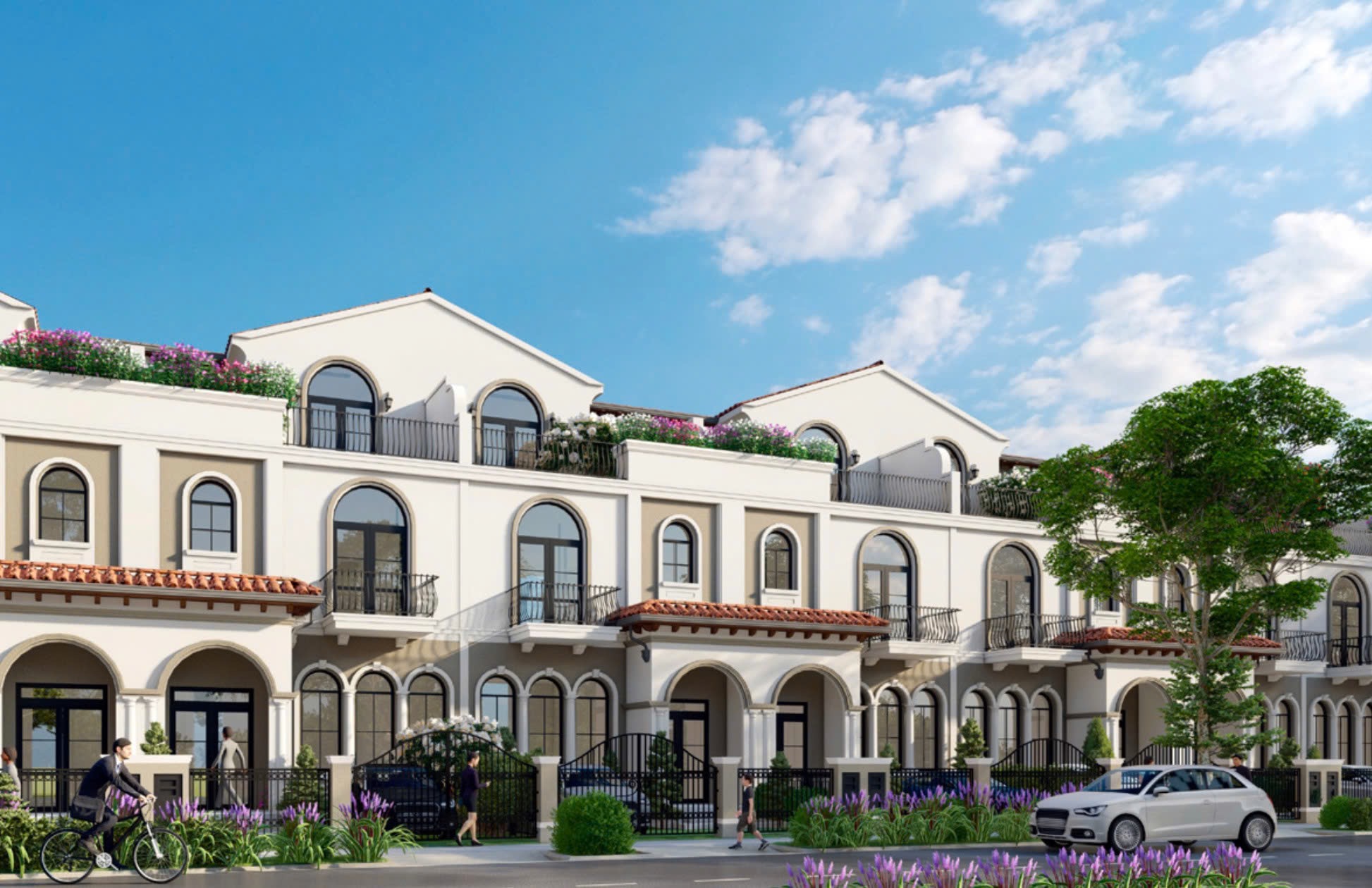 Phối cảnh mẫu nhà phô 7x19.5 River Park 2 - Aqua City