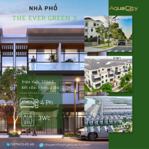 Điểm đến đầu tư mới- Nhà phố The Ever Green 3, Aqua City