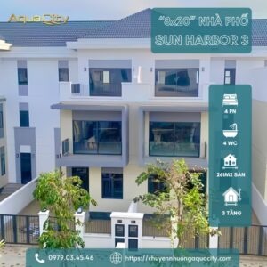 Nhà phố 8x20m Sun Harbor 3 ( The Elite 1) Aqua City