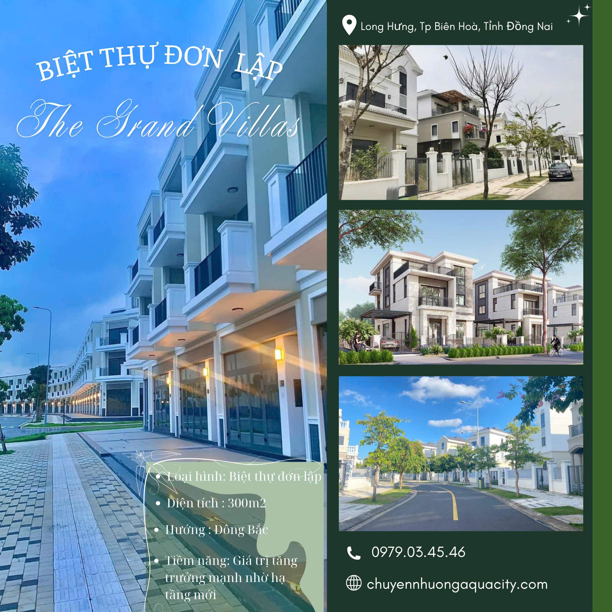 Nhượng lại biệt thự đơn lập- The Grand Villas, Aqua City