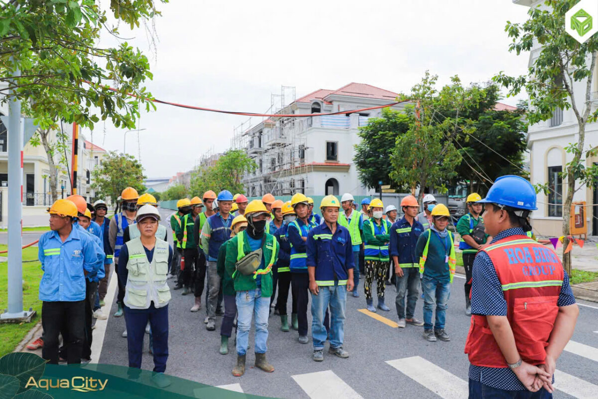 Aqua City chú trọng đào tạo đội ngũ thi công
