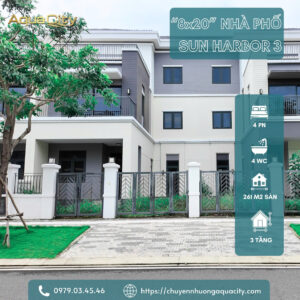 Mẫu nhà phố khu Sun Harbor 3 Aqua City