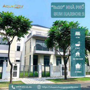 Nhà phố 8x20 Aqua City khu Sun Harbor 3