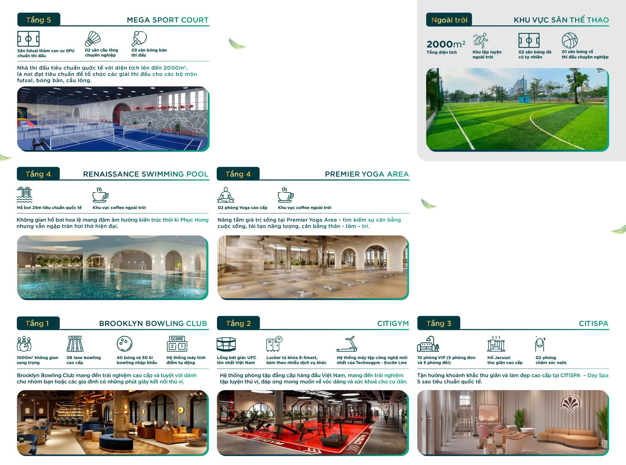 Chi tiết khu thể thao Aqua Sport Complex