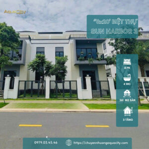 Bán Nhà Phố Giá Trị Vàng Tại Sun Harbor 3 (The Elite 1), Aqua City