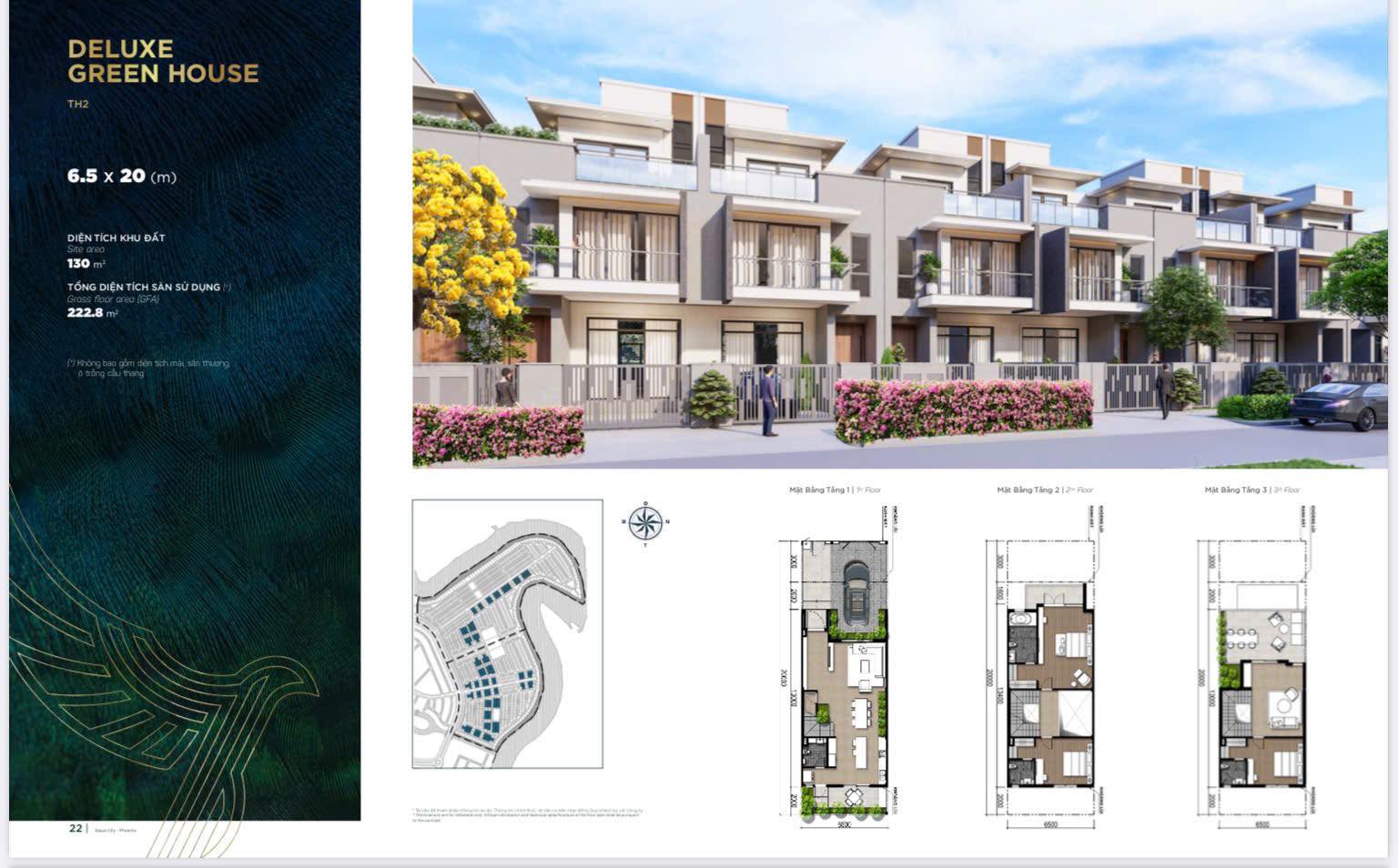 mẫu nhà phố đảo phượng hoàng 6.5x20