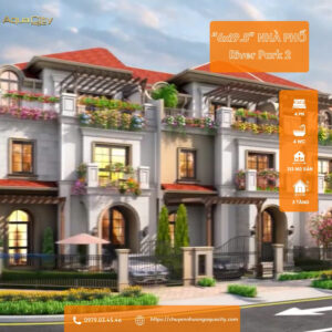 Nhà phố liền kề 117m2 tại River Park 2 (The Valencia), Aqua City