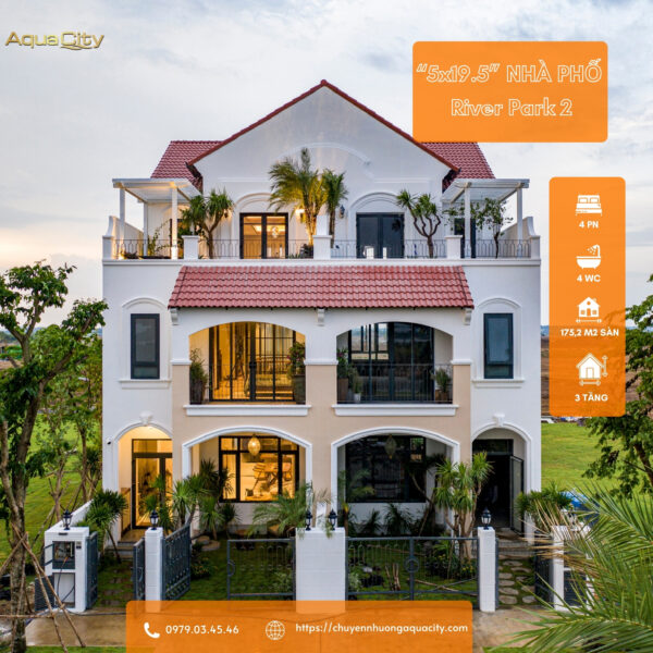 Nhà phố River Park 2 (The Valencia), Aqua City - Chốt giữ chỗ với giá siêu hấp dẫn chỉ 2 tỷ 285 triệu