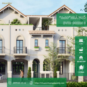 Nhà phố 6x20 ở Aqua City có giá bao nhiêu, nên mua không ?