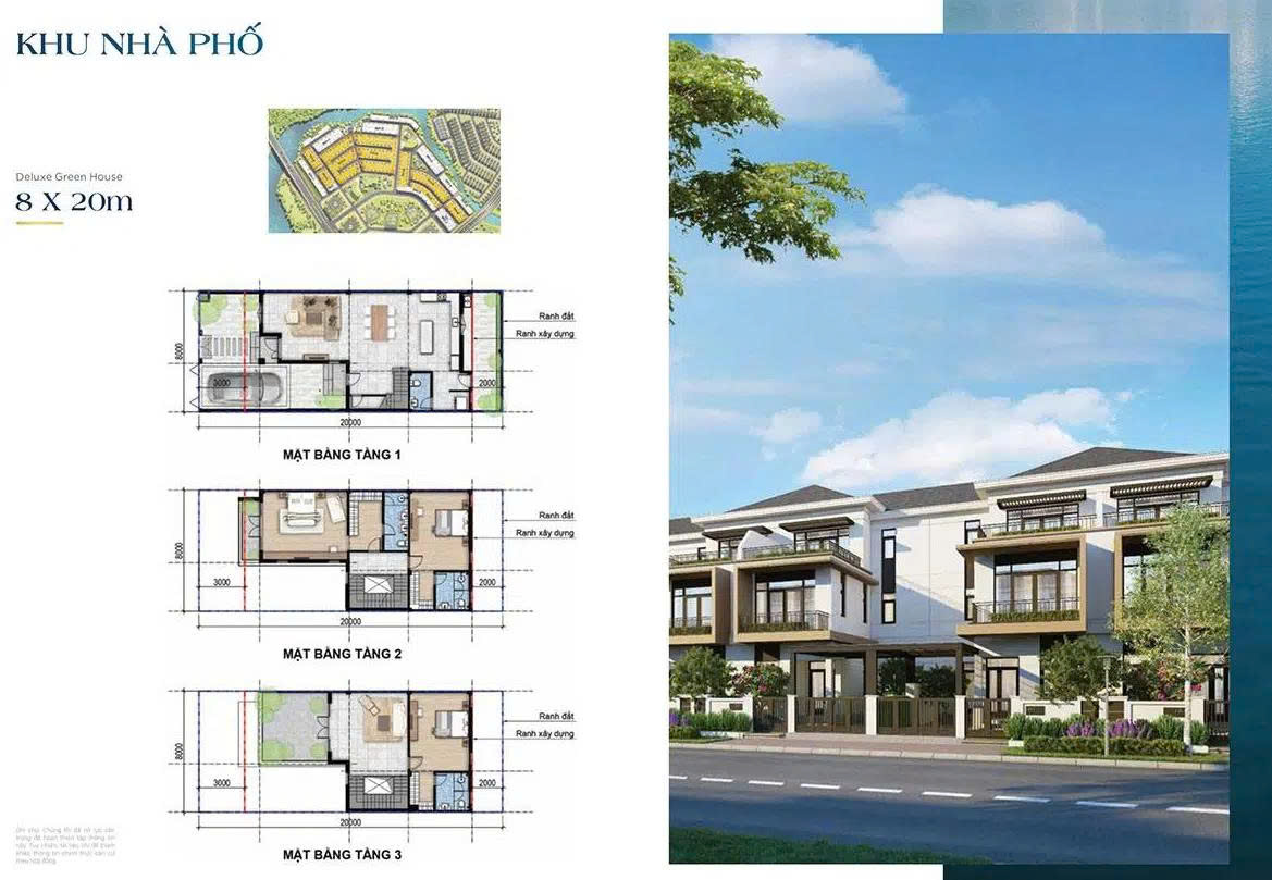 Nhà phố view công viên