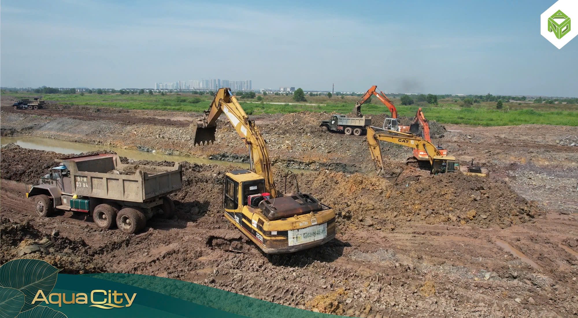 Nhịp sống công trường tăng tốc, toàn cảnh tiến độ Aqua City