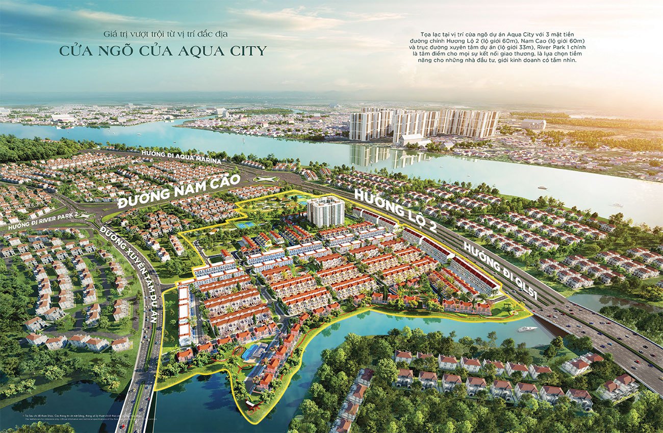 Phối cảnh River Park 1 Aqua City
