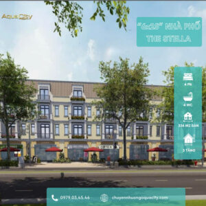 Shophouse trục đường 45m phân khu The Stella, Aqua City
