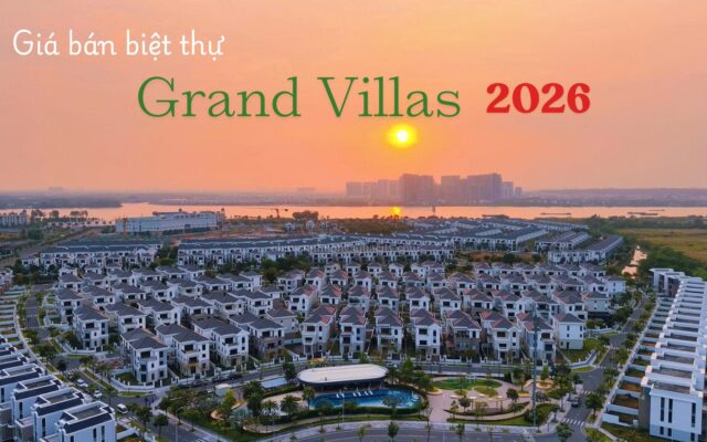 Bảng giá biệt thự ở khu Compound tại Aqua City