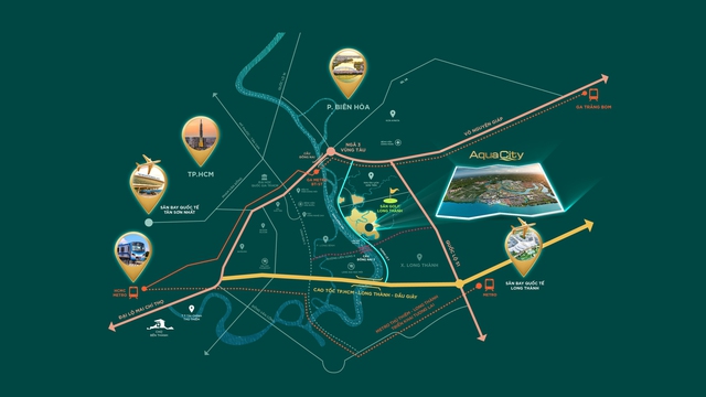 Cầu Long Hưng khởi công tạo cú hích lớn cho đại đô thị sinh thái ven sông Aqua City