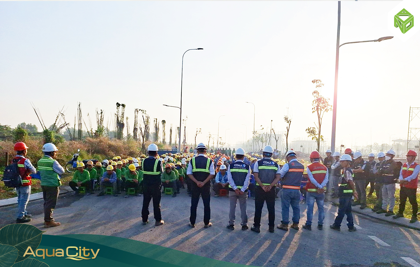 Các hạng mục trọng điểm ở công trường Ever Green đang được triển khai đồng bộ