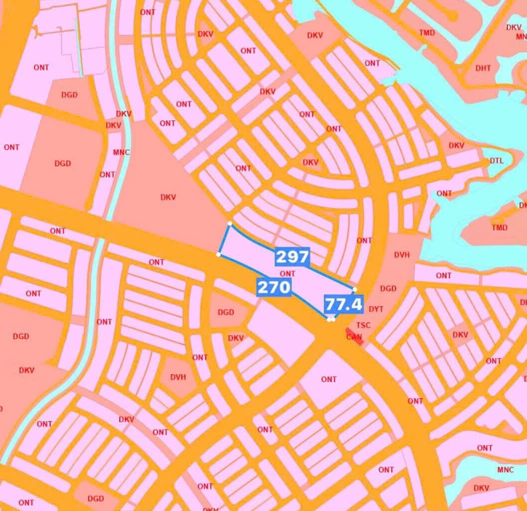 Thửa 1495, diện tích 18.130 m², Long Hưng, TP. Biên Hòa; mục đích sử dụng đất ONT (đất ở tại nông thôn); quy hoạch sử dụng đất đến năm 2030.