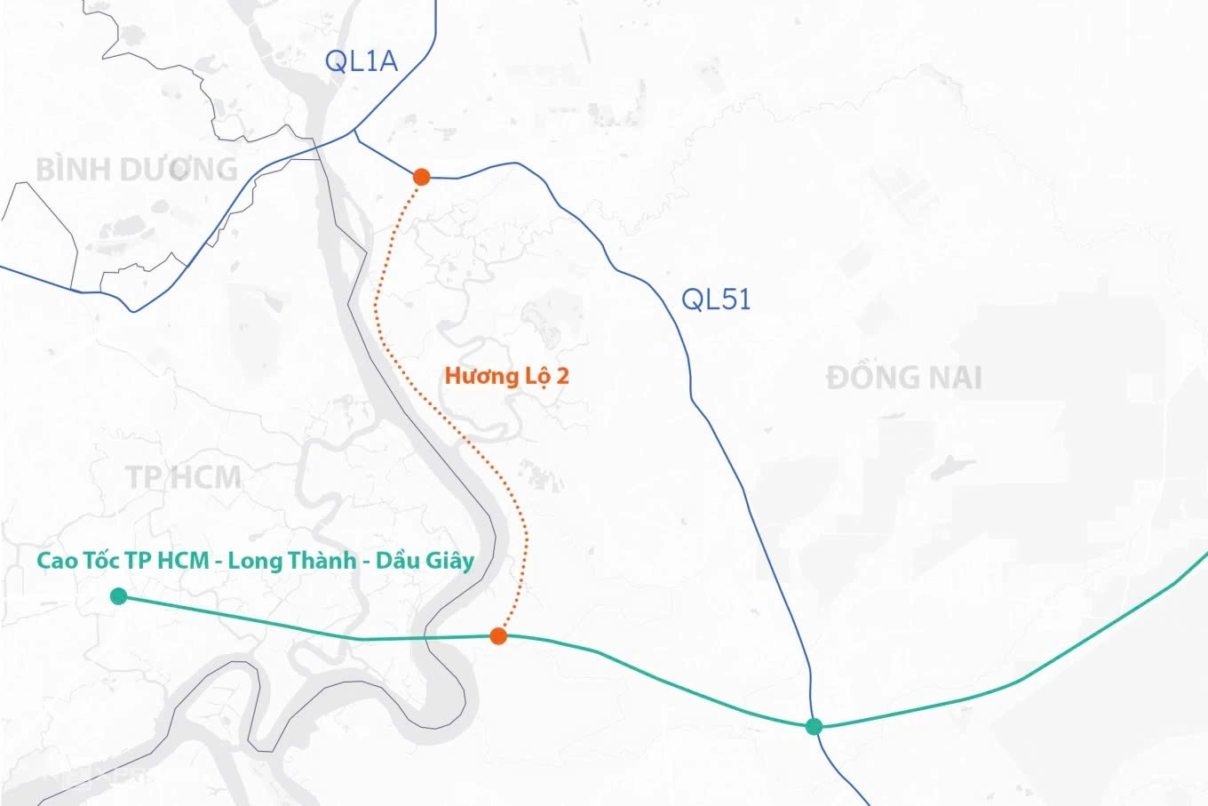 Vị trí đường Hương Lộ 2