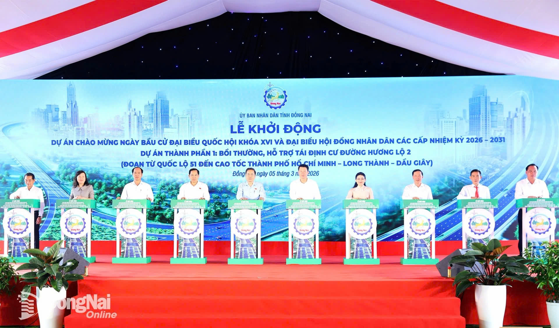 lễ khởi công hương lộ 2, đồng nai